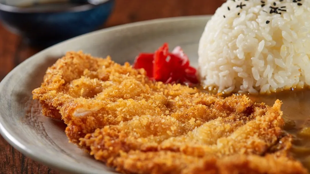 Katsu curry with rice from Mr Curry